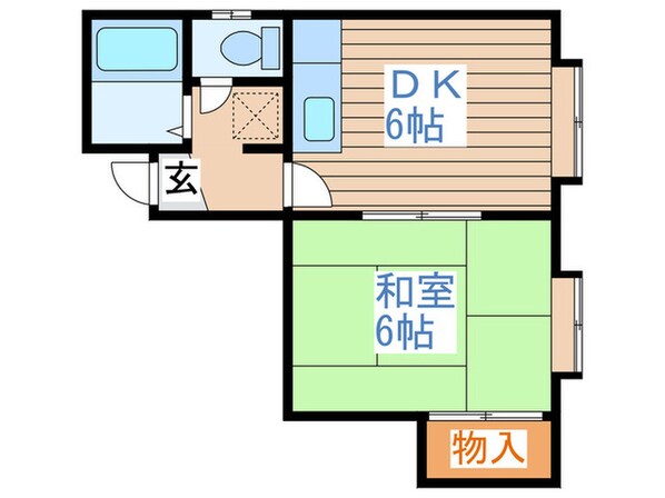 セピア八軒Aの物件間取画像